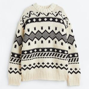 jacquard-knit sweater h&m